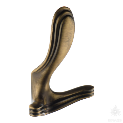 Brass Крючок мебельный трёхрожковый 2035 0086 ABM состаренная латунь фото 1
