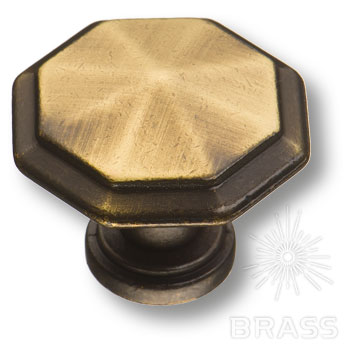 Brass Ручка кнопка 15.309.01.04 старая бронза фото 1