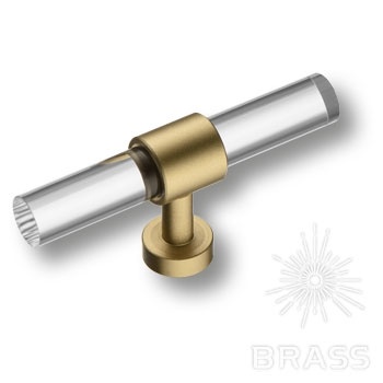 Brass Ручка кнопка BU 020.00.36 полированная латунь 160 мм фото 1