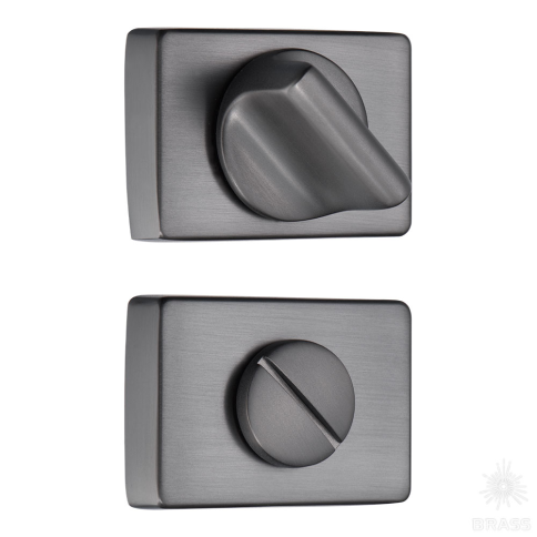 Brass Накладка с поворотной кнопкой RO15W6 BBN ROSET черный матовый никель фото 1