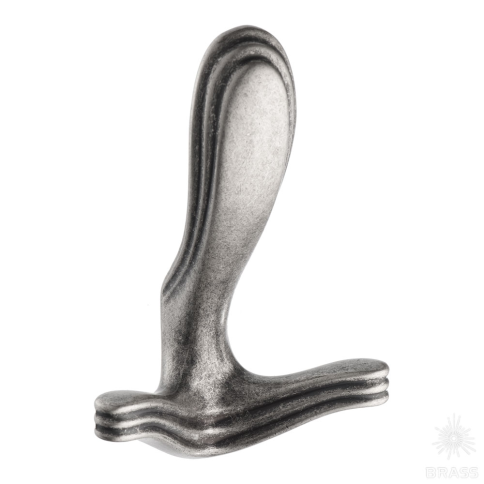 Brass Крючок мебельный трёхрожковый 2035 0086 OSM старое серебро фото 1