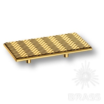 Brass Ручка скоба 1204 160MP11 глянцевое золото 160 мм фото 2