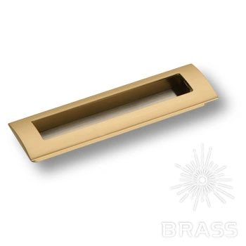 Brass Ручка врезная 910-160-Champagne Gold матовая латунь 160 мм фото 1
