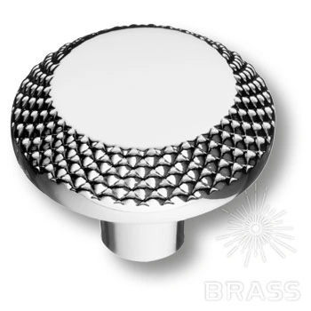 Brass Ручка кнопка 4102 001MP02 глянцевый хром фото 1