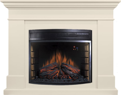 Каминокомплект California - Алебастр, слоновая кость с очагом Dioramic 28 LED FX фото 1