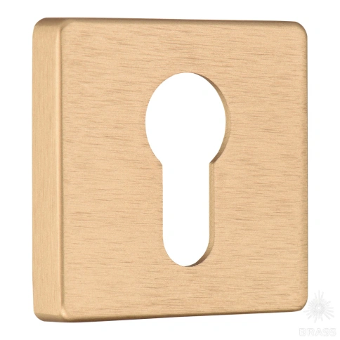 Brass Накладка с цилиндрическим отверстием для ключа RO11Y ELX5 ROSET брашированная латунь фото 1