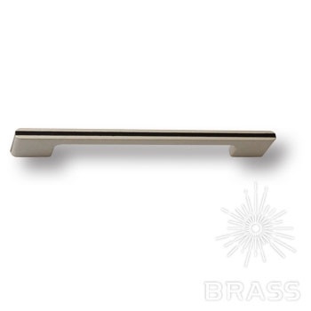 Brass Ручка скоба 182160MP04PL15 матовый никель с коричневой вставкой 160 мм фото 1