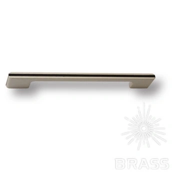 Brass Ручка скоба 182160MP04PL15 матовый никель с коричневой вставкой 160 мм фото 1