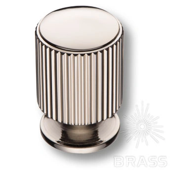 Brass Ручка кнопка 1464 0020 PN глянцевый никель фото 1