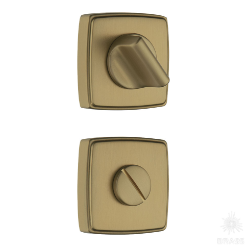 Brass Накладка с поворотной кнопкой RO13W6 GB ROSET матовая латунь фото 1