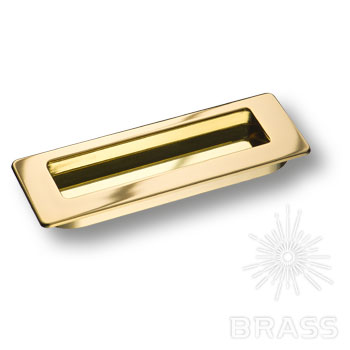 Brass Ручка врезная 3701-100 глянцевое золото фото 1