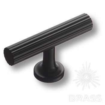 Brass Ручка кнопка 8887 0008 AL6-AL6 черный  фото 1