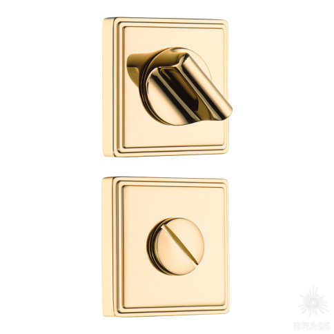 Brass Накладка с поворотной кнопкой RO17W6 GL ROSET глянцевое золото фото 1