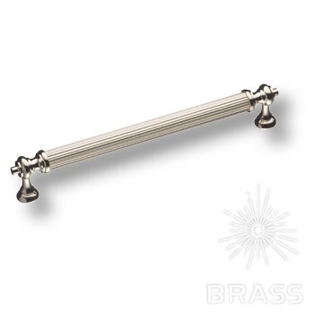 Brass Ручка скоба 2512-016-160 латунь глянцевый никель 160 мм фото 1