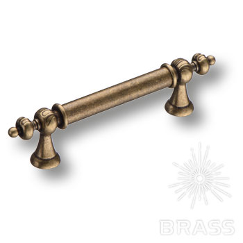 Brass Ручка скоба 1670-40-96-052 старая бронза гладкая 96 мм фото 1
