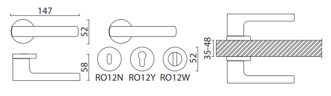 Brass Ручка дверная HA252RO12 GL DOMINO глянцевое золото фото 2