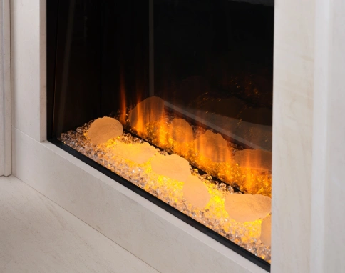 Фронтальный электрокамин с обогревом BRITISH FIRES New Forest 650SQ with Signature logs фото 5