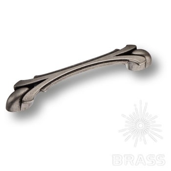 Brass Ручка скоба 15.160.128.16 старое серебро 128 мм  фото 1