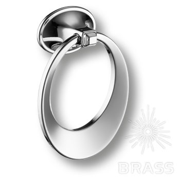Brass Ручка кольцо 906-Chrome глянцевый хром фото 1