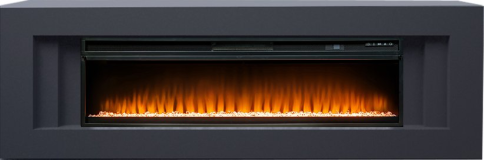 Каминокомплект Line 60 (Разборный) - Серый графит с очагом Vision 60 LED фото 1