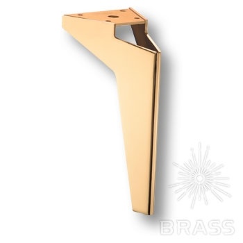 Brass Опора мебельная резная KAX-0422-0175-I01 глянцевое золото 175 мм фото 1