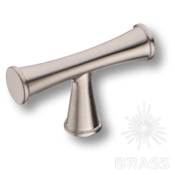 Brass Ручка кнопка 43-Inox никель фото 1