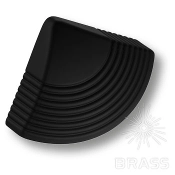 Brass Ручка кнопка 2025.064 Matt Black черный 64 мм фото 1