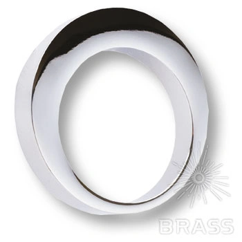 Brass Ручка кольцо 6530 0040 CR глянцевый хром 16 мм фото 1
