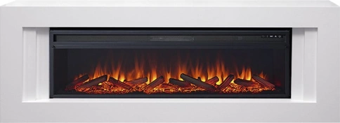 Каминокомплект Line 60 - Белый с очагом Vision 60 LOG LED фото 2