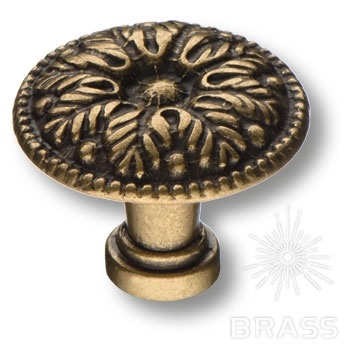 Brass Ручка кнопка 15.303.24.12 античная бронза фото 1