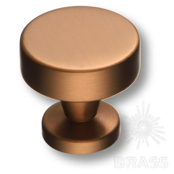 Brass Ручка кнопка 30-Bronze бронза фото 1