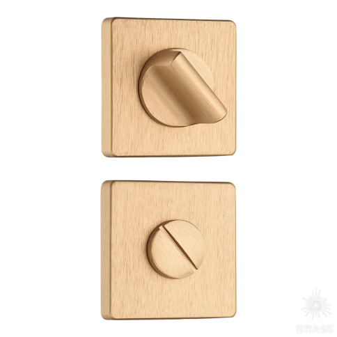 Brass Накладка с поворотной кнопкой RO11W6 ELX5 ROSET брашированная латунь фото 1