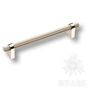 Brass Ручка рейлинг 8952 0160 PN-PN глянцевый никель 160 мм фото 1