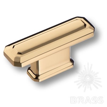 Brass Ручка кнопка 4101 016MP11 глянцевое золото 16 мм фото 1
