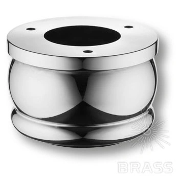 Brass Опора мебельная KAL-0006-0050-A01 глянцевый хром 50 мм фото 1
