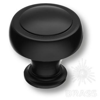 Brass Ручка кнопка 1915 0032 AL6 чёрный фото 1