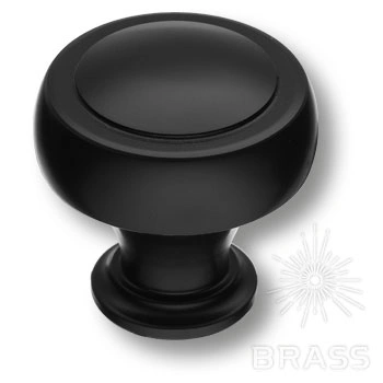 Brass Ручка кнопка 1915 0032 AL6 чёрный фото 1