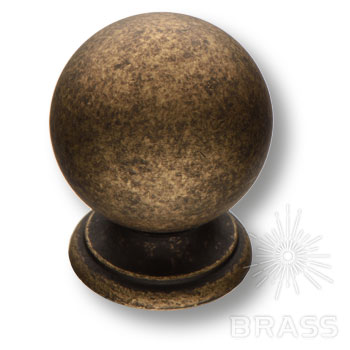 Brass Ручка кнопка 8352-831 старая бронза фото 1