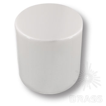 Brass Ручка кнопка 8161-582 GREY BRIGHT глянцевый серый фото 1