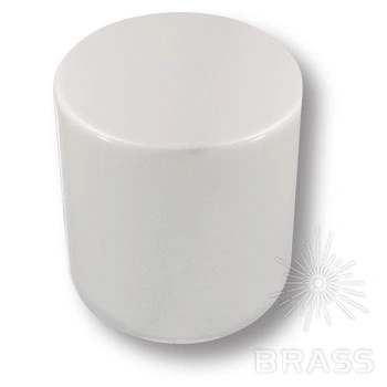 Brass Ручка кнопка 8161-582 GREY BRIGHT глянцевый серый фото 1