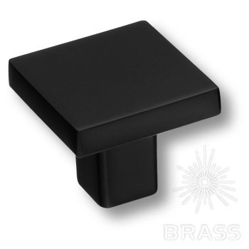 Brass Ручка кнопка 82-Matt Black черный фото 1