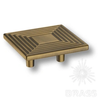 Brass Ручка кнопка 4203 032MP30 состаренная латунь 32 мм фото 1