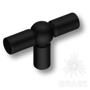 Brass Ручка кнопка 6860-032 черный фото 1