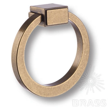 Brass Ручка кольцо BU 013.80.12 античная бронза фото 1