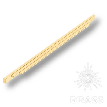 Brass Ручка накладная 9429 0512 GL глянцевое золото 512 мм фото 1