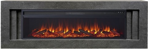 Каминокомплект Line 60 Dark Grey - Темный серый с очагом Vision 60 LOG LED фото 2