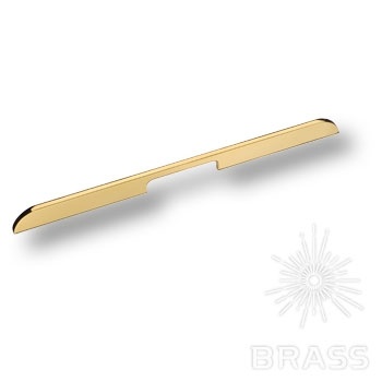 Brass Ручка скоба 7317 0416 GL глянцевое золото 416 мм фото 1