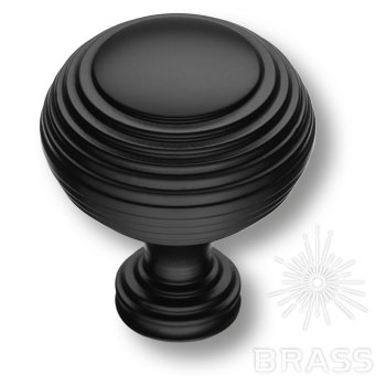 Brass Ручка кнопка 1937 0032 AL6 черный фото 1