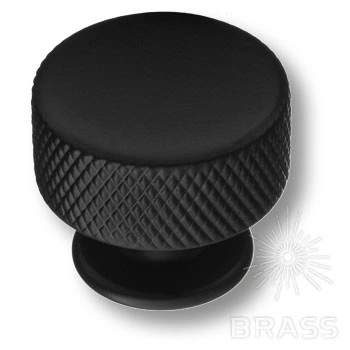 Brass Ручка кнопка 1820 Matt Black матовый черный фото 1