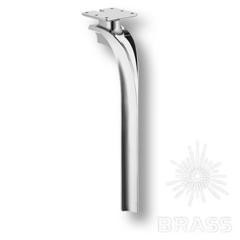 Brass Опора мебельная 2390 0400 Chrome CRUZ глянцевый хром 400 мм  фото 1
